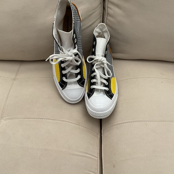Converse Chuck Taylor 70s High-Tops in Black White and Yellow